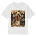Tung Sahur Graphic Printed T-Shirt Men Summer Casual Loose Fashion Funny Round Neck Short Sleeve Tops Clothing T-shirt Unisex Quick Pick Grocers