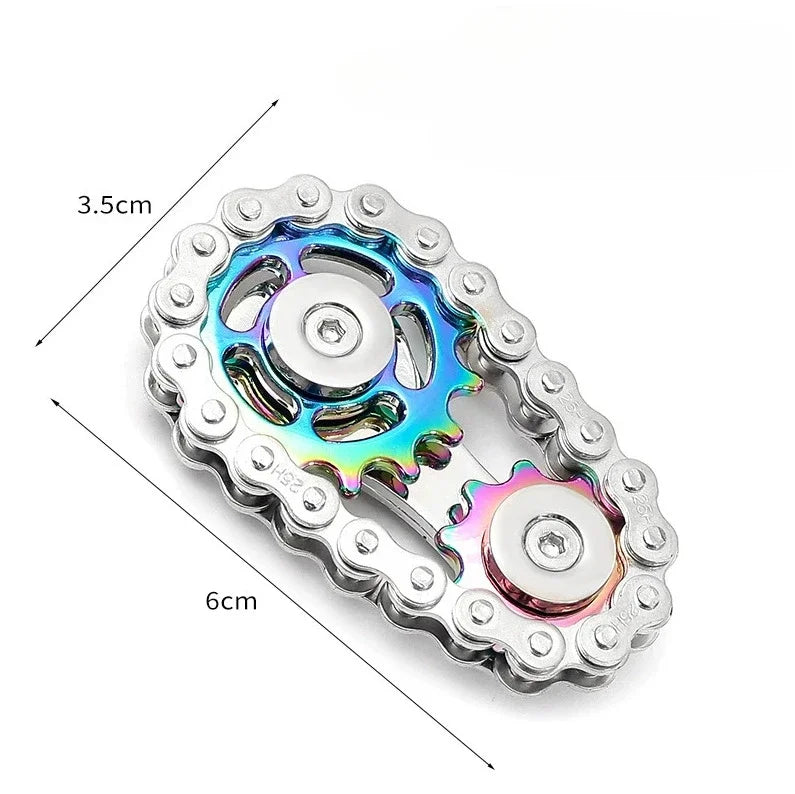 Metal Fidget Spinner Office Desk Toy Stress Relief Gears Hand Spinner for Adults desk decoration home decor Relieve stress relax Quick Pick Grocers