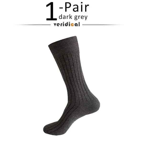 Man Long Socks Plus Combed Cotton Striped Business Breathable,Deodorant Party Dress Large Size Formal Socks Gentleman EU45-50 Quick Pick Grocers