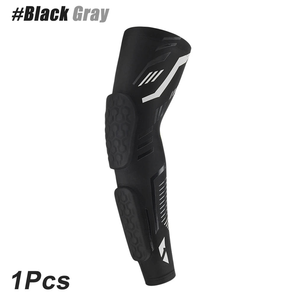 1 Pcs Sports Padded Arm Sleeves Protective Compression Elbow Pad Basketball Football Volleyball Soccer Gym Sport Arm Guards Home Quick Pick Grocers