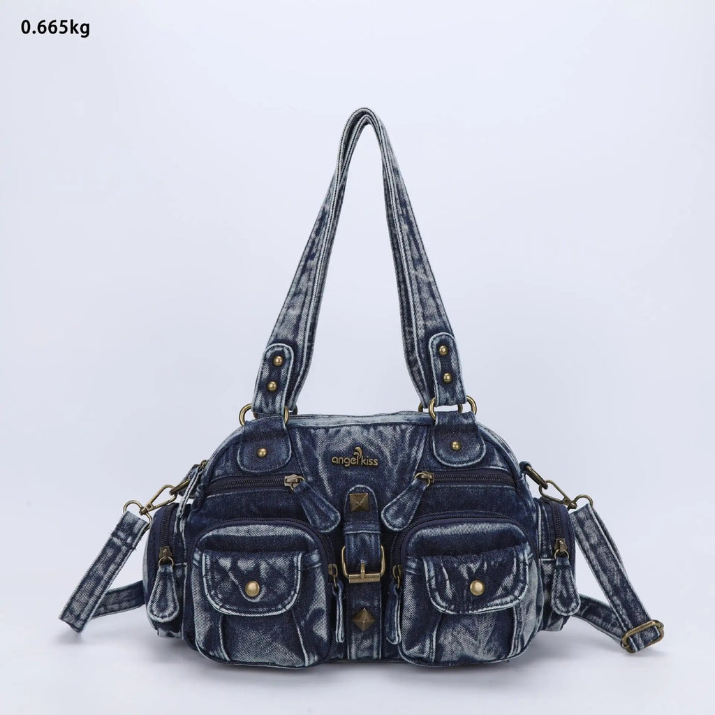 Vintage Women Handbags Satchel Top-handle Handbag PU Shoulder Bag Dumpling Pack Give Gifts Shoulder Bags Phone Money Pack Quick Pick Grocers