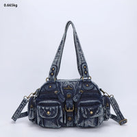 Vintage Women Handbags Satchel Top-handle Handbag PU Shoulder Bag Dumpling Pack Give Gifts Shoulder Bags Phone Money Pack Quick Pick Grocers