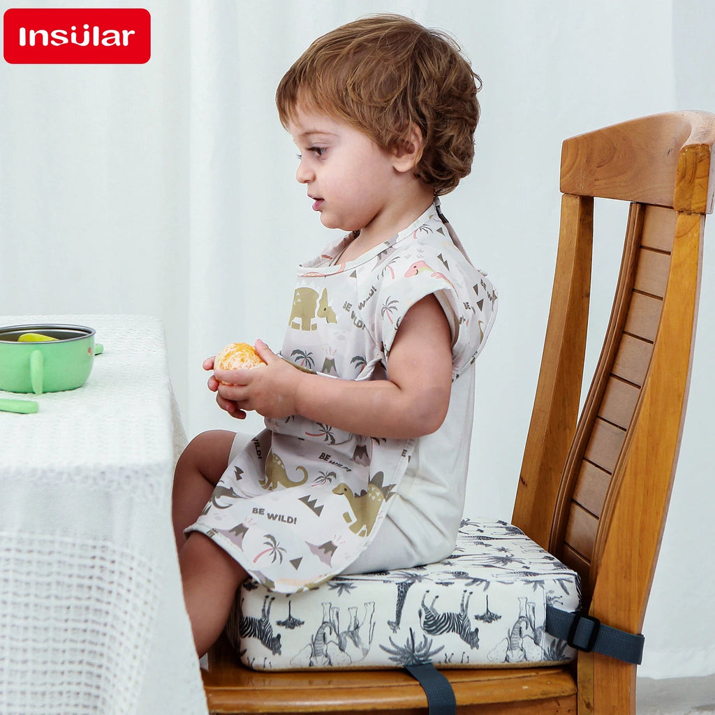 INSULAR Adjustable Cushion Children Seating Washer Kids Booster Seats Baby Dining Heightening Insole Removable Safety Cushions Purest Peak