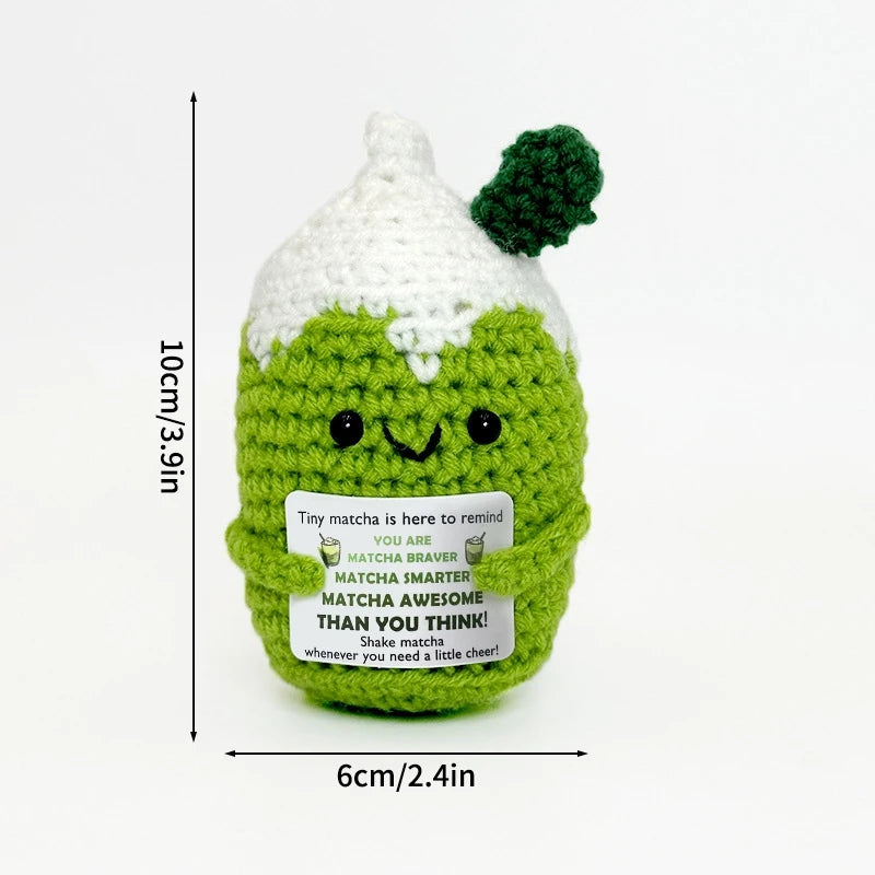 Crochet Positive Energy Doll Pocket Hug Mother's Day Gifts 2026 Handmade Knitted Ornament Handmade Crochet Doll Graduation Gifts Quick Pick Grocers