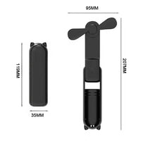 Foldable Small Fan Portable and high-power Hand Held Portable Mini Fan Rechargeable Hand USB Charge Fan Quick Pick Grocers