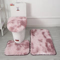 Toilet Seat Cover 3Pcs Set Bath Mat Shower Room Floor Rug Home Bathroom Anti-Slip Absorbent Doormat Bathtub Decor Carpet Quick Pick Grocers
