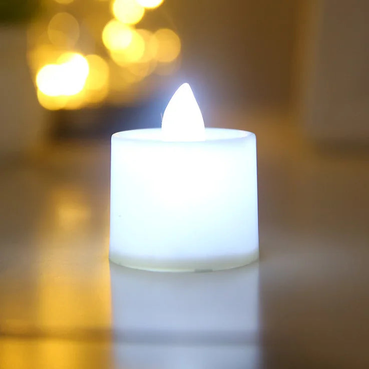 LED Candle Battery Powered Flameless Tea Candle Fake Candle Lamp Wedding Birthday Party Home Decoration Lamp Candlestick Candles Econic Blanks