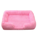 Square Dog Bed Plush Pet Bed Winter Thickened Pad House for Dogs Bed Cat Sofa for Flyffy Dogs Sleeping Bed Sofa Removable Mat Quick Pick Grocers