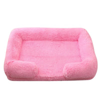 Square Dog Bed Plush Pet Bed Winter Thickened Pad House for Dogs Bed Cat Sofa for Flyffy Dogs Sleeping Bed Sofa Removable Mat Quick Pick Grocers