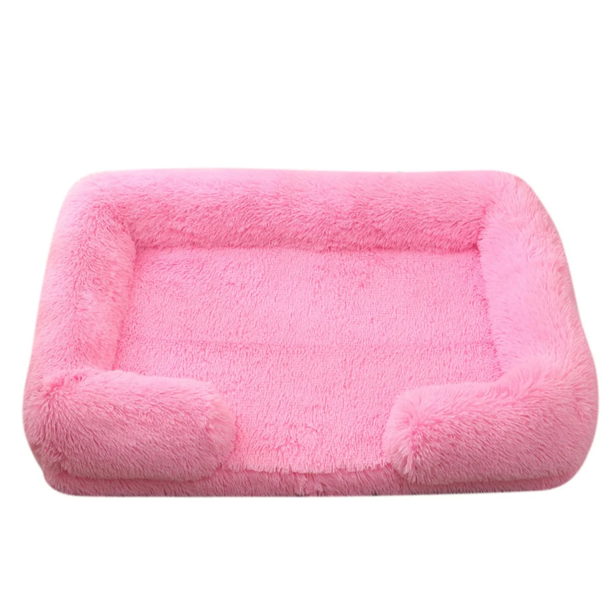 Square Dog Bed Plush Pet Bed Winter Thickened Pad House for Dogs Bed Cat Sofa for Flyffy Dogs Sleeping Bed Sofa Removable Mat Quick Pick Grocers
