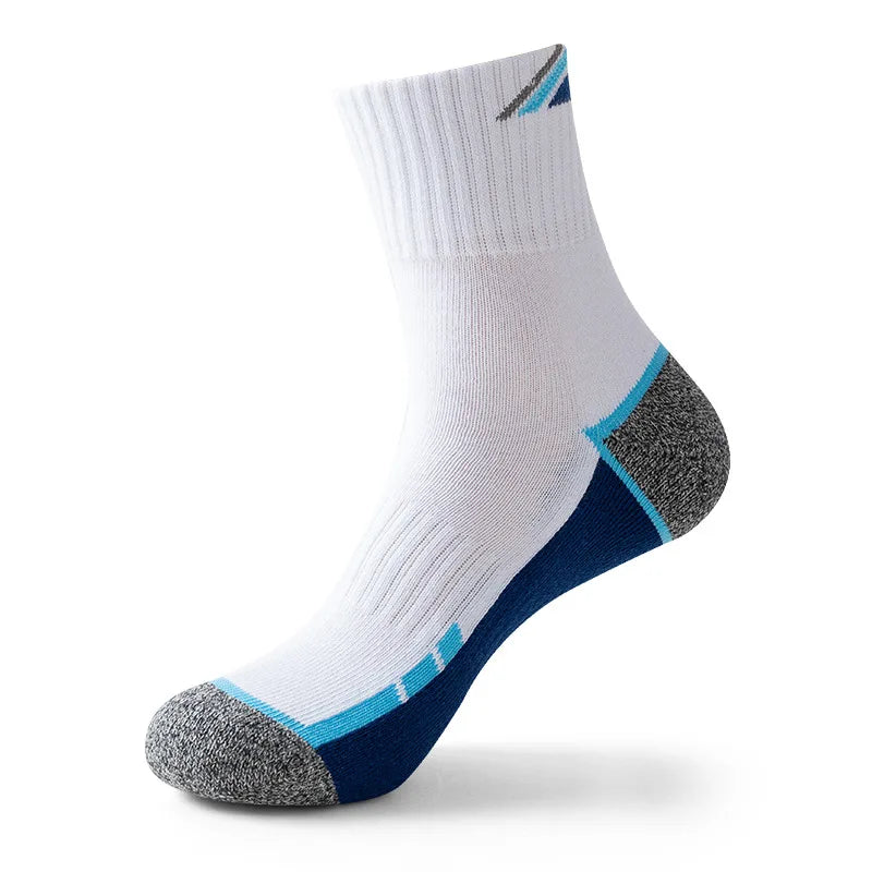 Professional Tennis Cotton Socks Towel Bottom Sports Color Matching Elite Men's Tube Business Running Basketball Socks Thickened Quick Pick Grocers