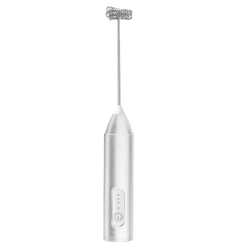 UPGRADED Electric Coffee Frother/MILK Whisk+Egg Beater MINI Food Blender USB Rechargeable Handheld Three Speeds Espresso Tools Quick Pick Grocers