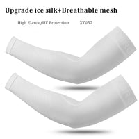 ROCKBROS  Arm Sleeve Breathable Quick Dry UV Protection Cycling Sport Sleeve Ice Fabric Sunscreen Sports Wear Fitness Arm Sleeve Quick Pick Grocers