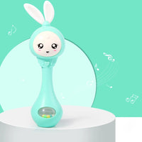 Music and Shine Rattle Toys Rabbit Intelligent Baby Rattles Smart Bunny Smarty Media Smart Shake Newborn Early Educational Toy Purest Peak