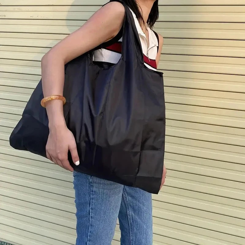 Large Capacity Foldable Portable Supermarket Environmentally Friendly Shopping Grocery Bag, Waterproof Shoulder Storage Bag Econic Blanks