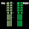 18 pcs/set Luminous Automobile Interior Stickers Universal Car Windows Control Panel Decals Auto Door Window Lift Button Sticker