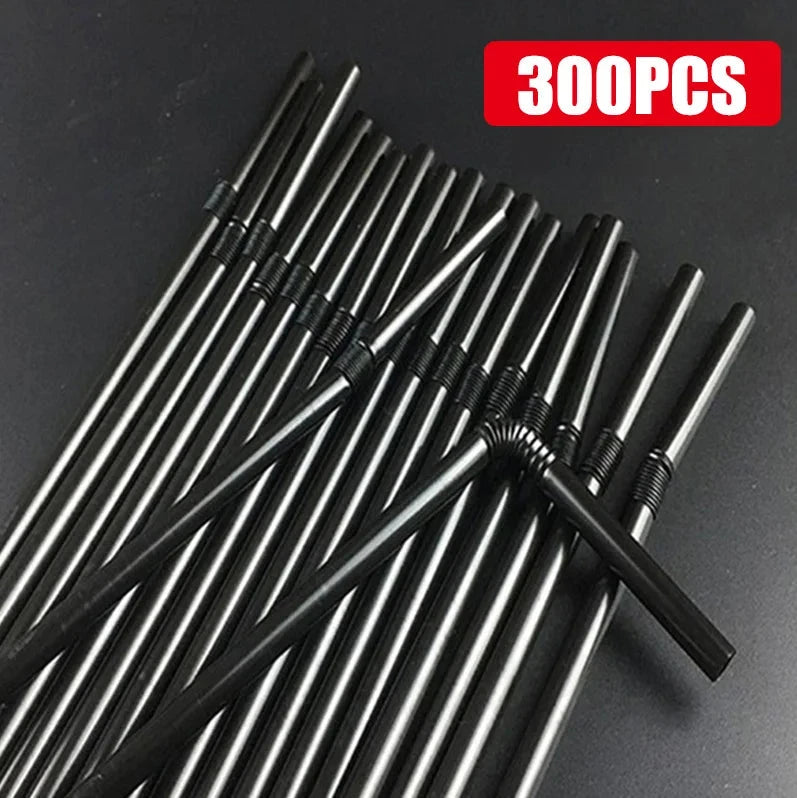 50-1000Pcs Multicolor Drinking Straws rietjes Milk Tea Bar Party Wedding Kitchen Home Accessories Beverage Black Straw Wholesale Econic Blanks