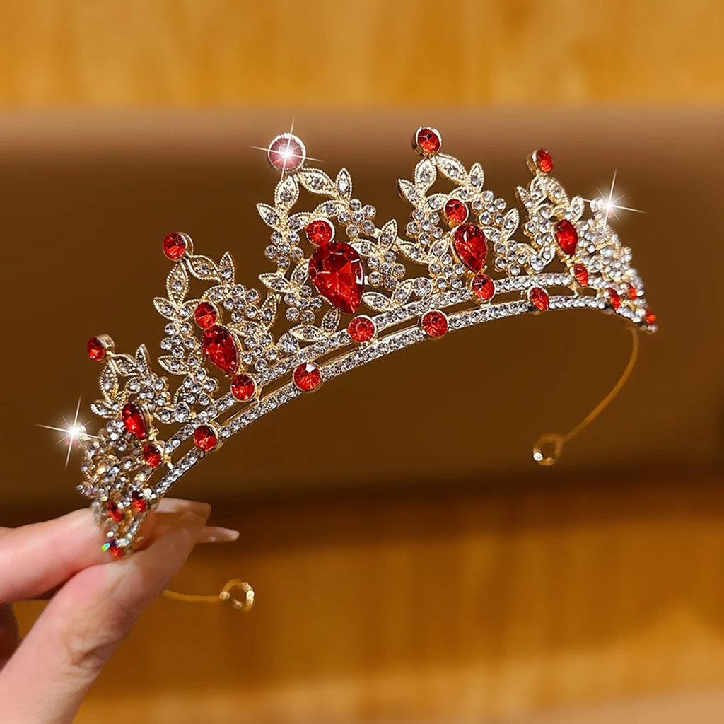 1 large crown fashionable temperament crown headband sweet wind hair accessory suitable for performances and birthdays Quick Pick Grocers