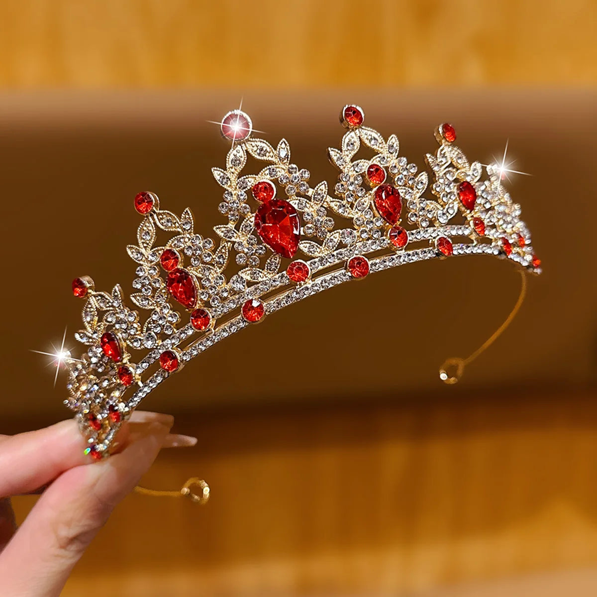 1 large crown fashionable temperament crown headband sweet wind hair accessory suitable for performances and birthdays Quick Pick Grocers