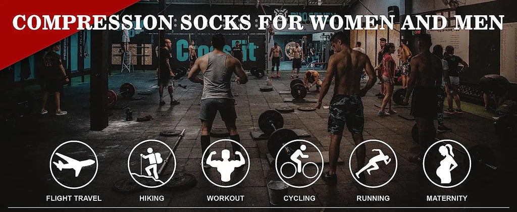 58 Styles 3 Pairs/Pack Compression Socks Knee High 30MmHg  Women Men Sports Socks Edema Diabetes Varicose Veins Running Socks Quick Pick Grocers