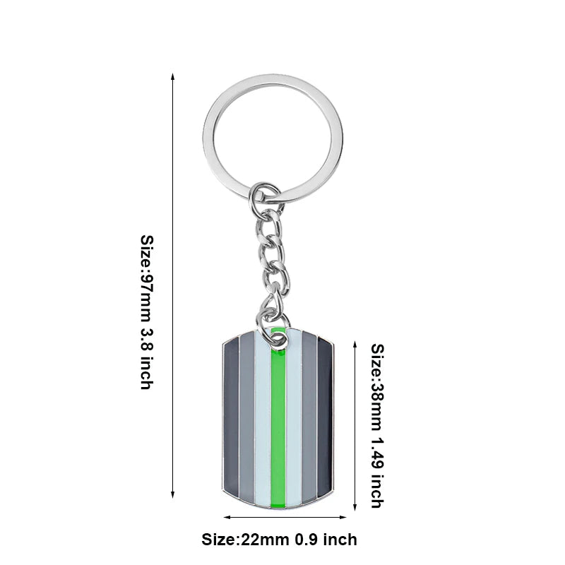Progress Transgender Rainbow Pansexual pride Genderqueer pride Asexual Metal Key Ring Key Chain For Women Jewelry Quick Pick Grocers