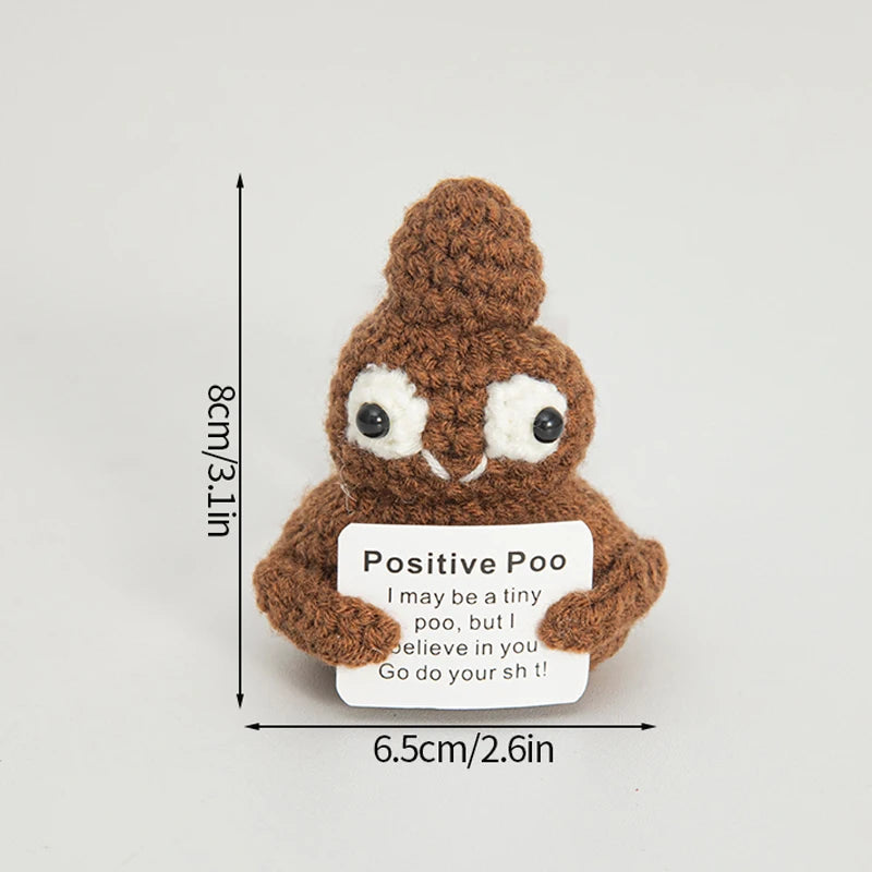 Crochet Positive Energy Doll Pocket Hug Mother's Day Gifts 2026 Handmade Knitted Ornament Handmade Crochet Doll Graduation Gifts Quick Pick Grocers
