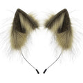 Handmade Faux Fur Animal Ears Headband Furry Cat Fox Ear Hairhoop Headwear Costume Accessory for Cosplay Masquerade Quick Pick Grocers