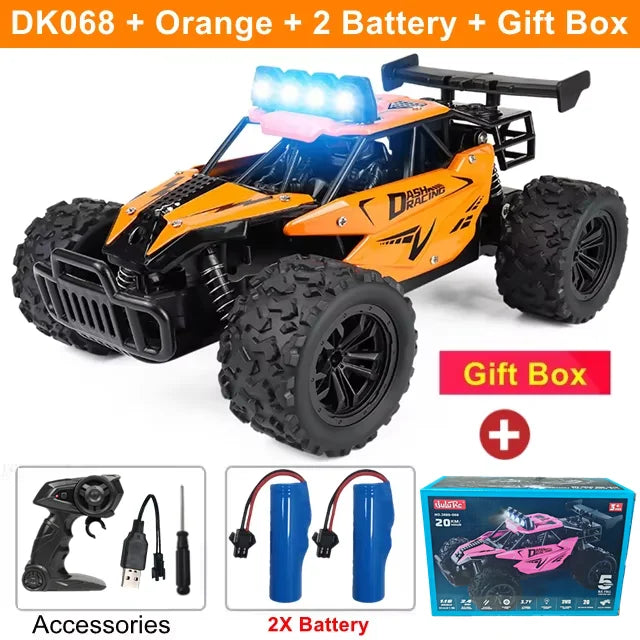 Remote Control Car RC Drift Racing 1:16 Vehicle Off Road Alloy 2.4G Radio High-Speed Trucks With LED Light Climbing Gift Kid Toy Econic Blanks