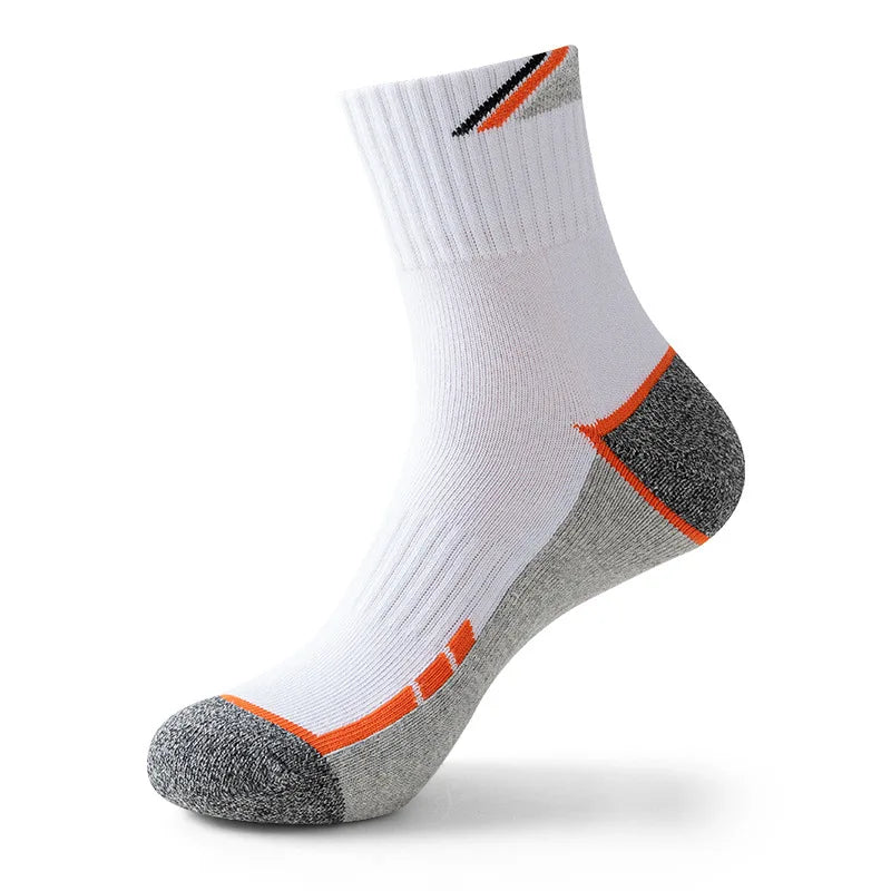 Professional Tennis Cotton Socks Towel Bottom Sports Color Matching Elite Men's Tube Business Running Basketball Socks Thickened Quick Pick Grocers