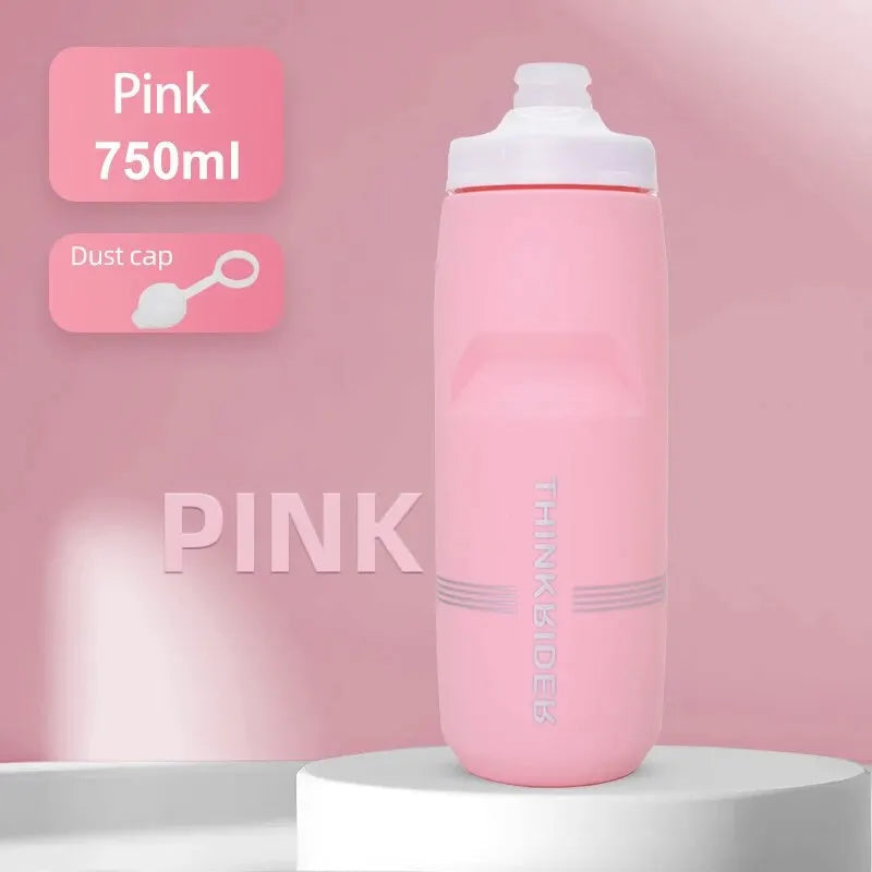 ThinkRider 620ml/750ml Bicycle Bottle MTB Road Bike Water Bottle Outdoor Sports Plastic Portable Large Capacity Drink Cycling Quick Pick Grocers