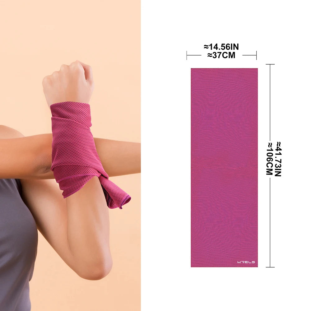 WRELS Towel Sports Quick-drying Super Absorben Outdoor Cooling Towel Fitness sports gym Running quick Dry Cool Towel Soft Gym Quick Pick Grocers
