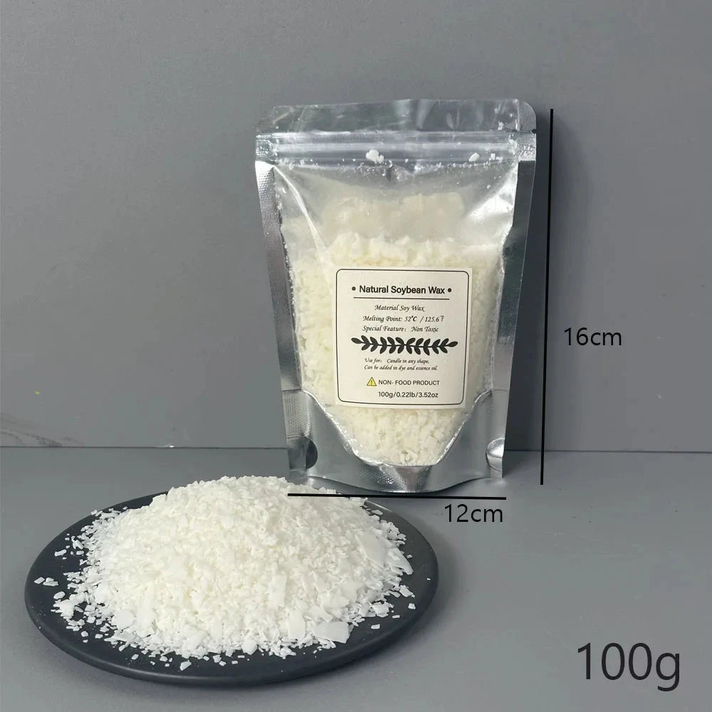 500g/1kg Pure Soy Wax Paraffin Material Pre-Soy Wax-Core Pigments Aromatherapy Pure Paraffin Wax DIY Handmade Candles Crafts Econic Blanks