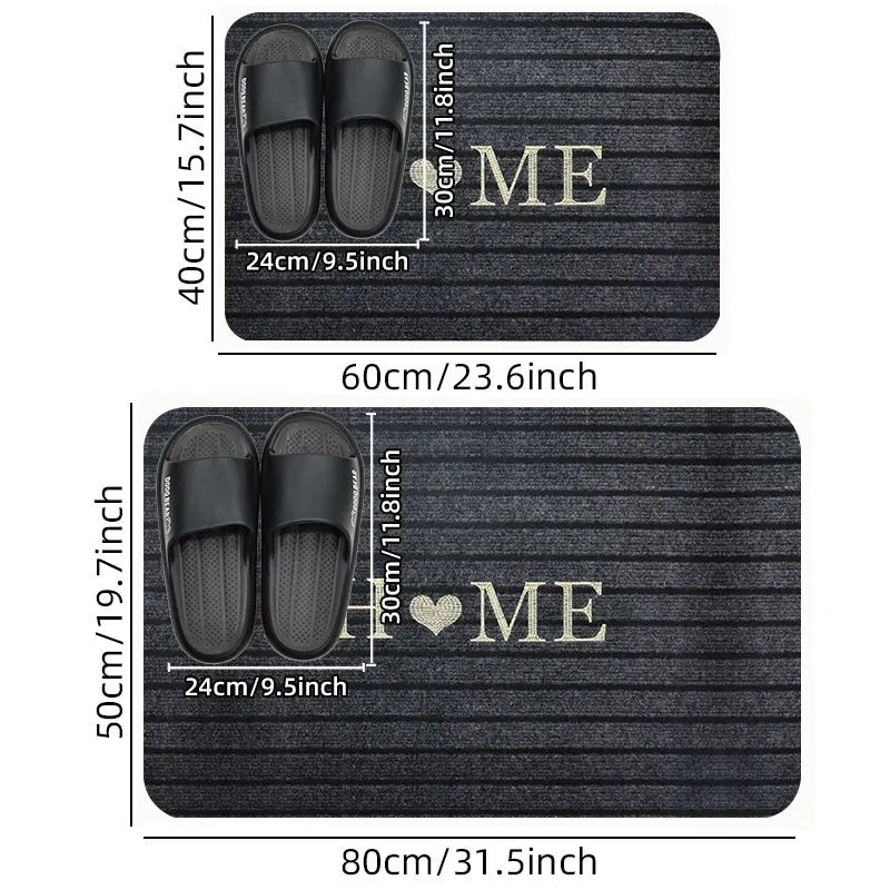 Seven-stripe high-quality doors, door-rubbing feet, scraping mud, floor mats, kitchen mats, water-absorbing, non-slip carpet Quick Pick Grocers