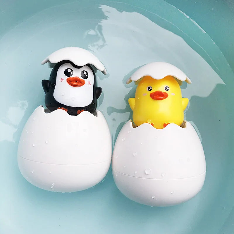 Baby Bathing Toy Kids Cute Duck Penguin Egg Water Spray Sprinkler Bathroom Sprinkling Shower Swimming Water Toys For Kids Gift Purest Peak