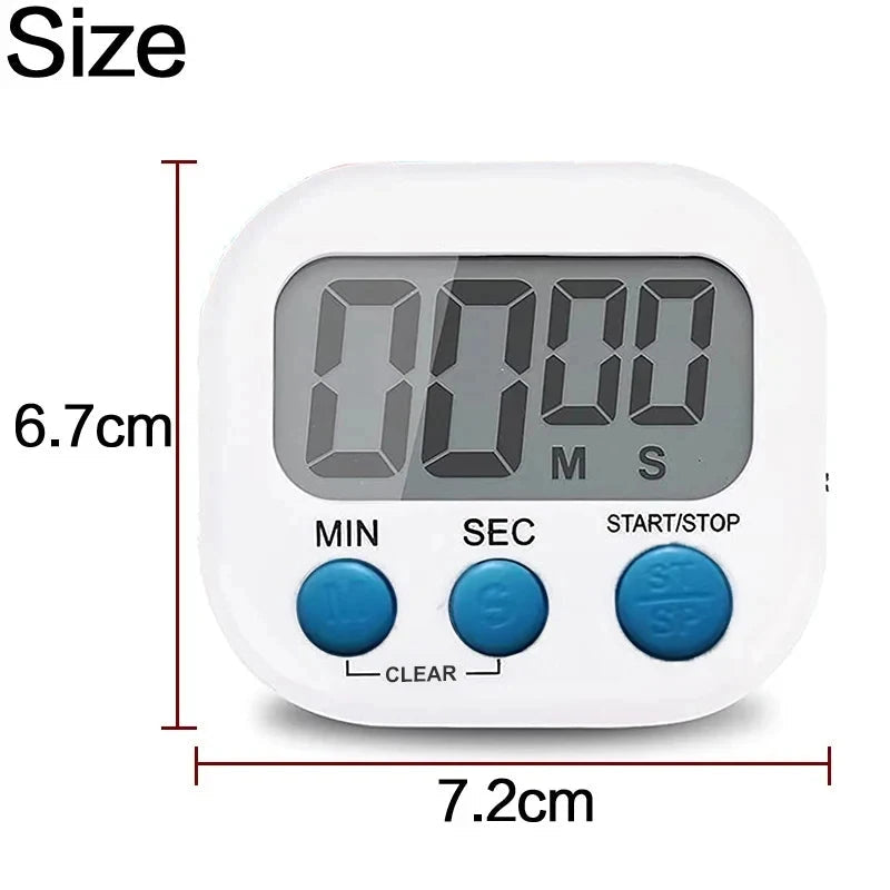 1PC LCD Digital Kitchen Timer Magnetic Cooking Large Count Down Up Clear Loud Alarm Stonego Home Kitchen Accessories Econic Blanks