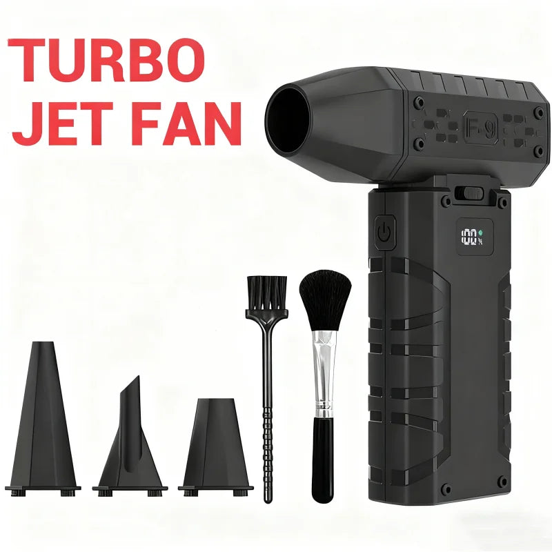 160000RPM Powerful Air Blower Handheld Car Wash Air Gun Electric Turbo Jet Fan 52m/s Wind Speed Brushless Motor Violent Fan Dry