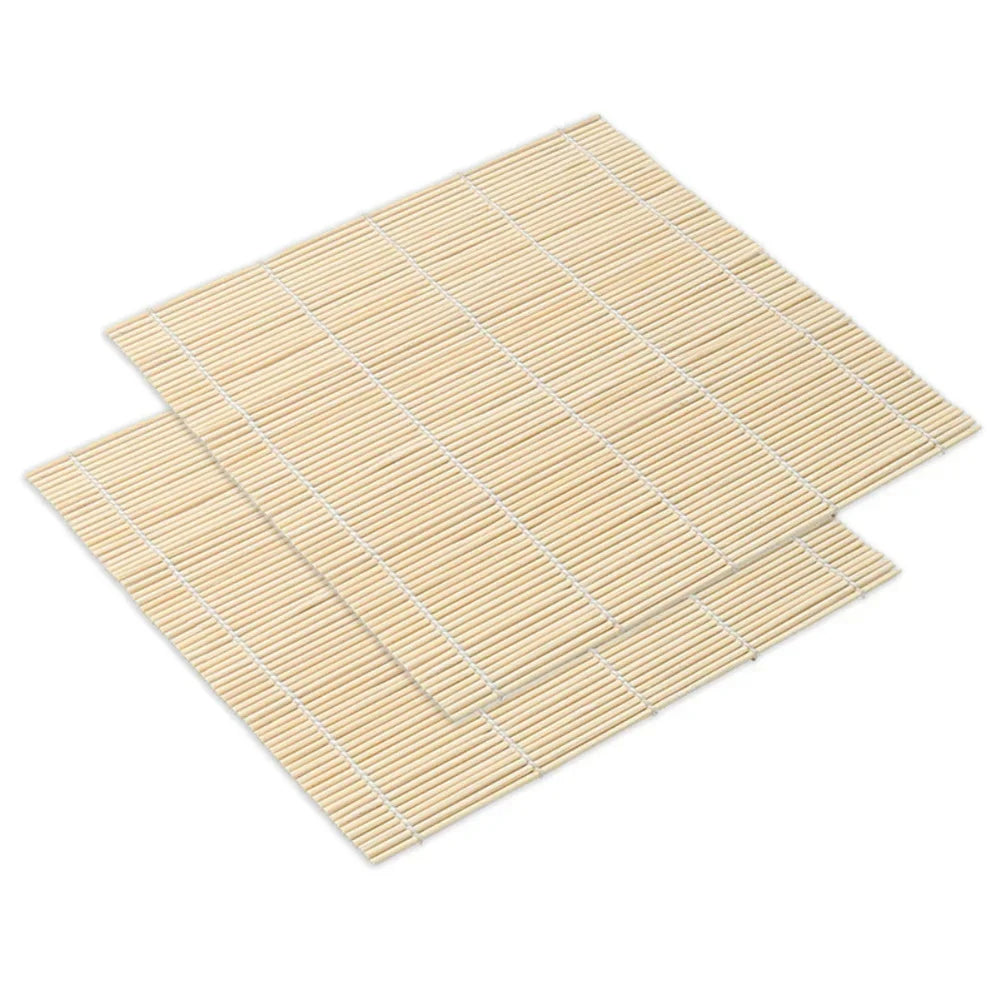 Exquisite Bamboo Sushi Mat with White Finish Seaweed Rice Roll Curling Non Stick Japanese Style Kitchen Essential  Sushi Making Quick Pick Grocers