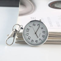 New Tiny Cute Quartz Pocket Watch with Keyring Men Women Quartz Watch for Nurses Doctors Students Minimalist Watches Child Gift Quick Pick Grocers