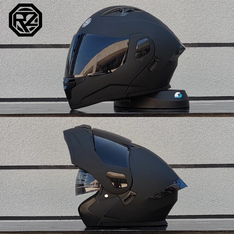 ORZ Personalised Motorcycle Full Face Helmet Men Women Fashion Dual Lens Helmets Motocross Racing Modular Flip Up Casco Moto Quick Pick Grocers