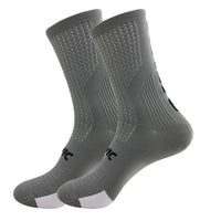 5 Pairs Cycling Socks Men Bicycle Sport Running Bike Socks Mid Tube Compression Outdoor Racing MTB Road Bike Socks Breathable Quick Pick Grocers