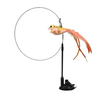 Simulation Bird Cat Toys Funny Interactive Peacock with Bell Cat Stick Toy for Kitten Playing Teaser Wand Toys Pet Cats Supplies Quick Pick Grocers
