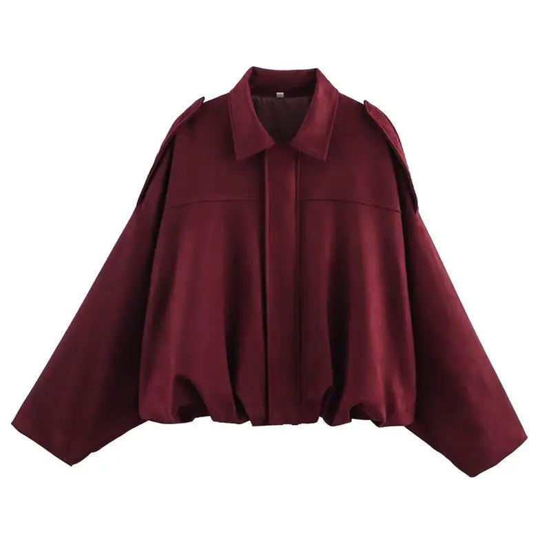 Autumn Jackets Women's 2025 New Fashion Autumn Elegant Loose Long Sleeve Women's Warm Coats Chic Street Youth Casual Jackets Purest Peak