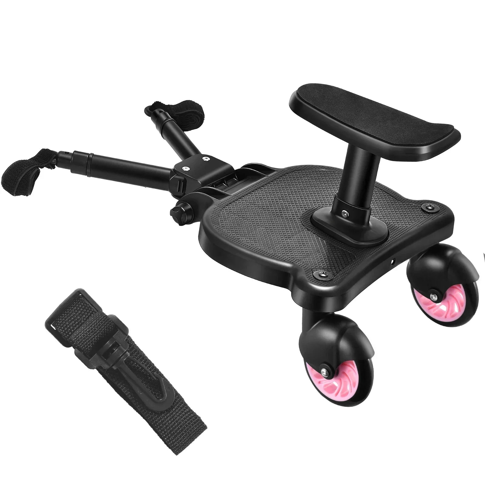 Universal Strollers Step Board Adapter with Seat Second Child Jogger Twins Scooter Baby Pram Hitchhiker Bumper Purest Peak