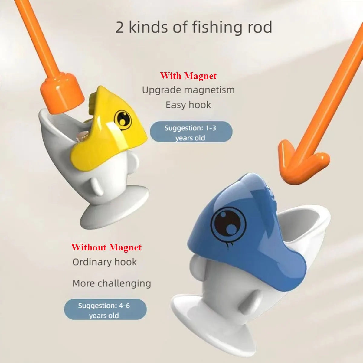Dinosaur Simple Magnetic Fishing Toys Play Rod Game Toys for Children Baby Montessori with Rod Kids Educational No Rotating Gift Econic Blanks