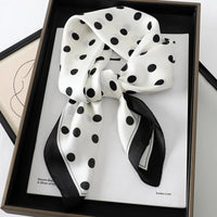 60Colors Luxury Scarf Women 70*70Cm Silk Feel Square Hair Wrapping Foulard Satin Shawl Big Size Head Bandana Hijab Handkerchief Quick Pick Grocers