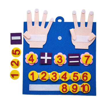 Toddler Montessori Toys Felt Finger Numbers Math Toy Children Counting Early Education Learning Game For Kids Intelligence Quick Pick Grocers
