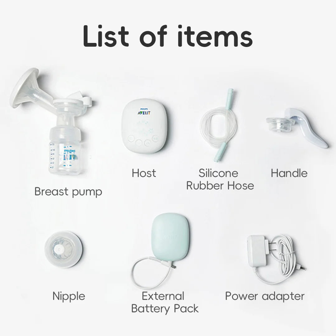 PHILIPS AVENT Portable Single Electric Breast Pump with Smart Massage & Petal Stimulation – Mimics Baby’s Natural Sucking Purest Peak