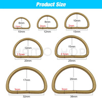 20-1000pcs Metal D Ring Adjustable Buckle Clasp For Webbing Backpacks Straps Bags Cat Dog Collar Chain Buckles DIY Accessorie Quick Pick Grocers