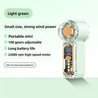 High Velocity Portable USB Charging Hand Fan Mini Powerful Pocket Fan With Strong Airflow For Summer Camping Sports Beach Travel Quick Pick Grocers