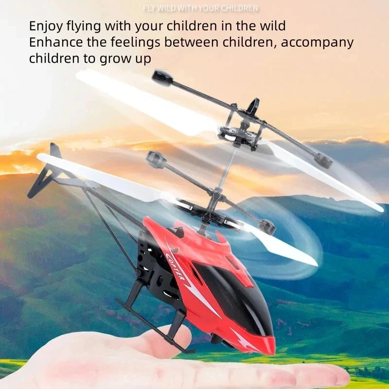 Rechargeable Mini RC Drone Remote Safe Fall-resistant RC Helicopters Drone Children Toys（No remote control battery） Econic Blanks
